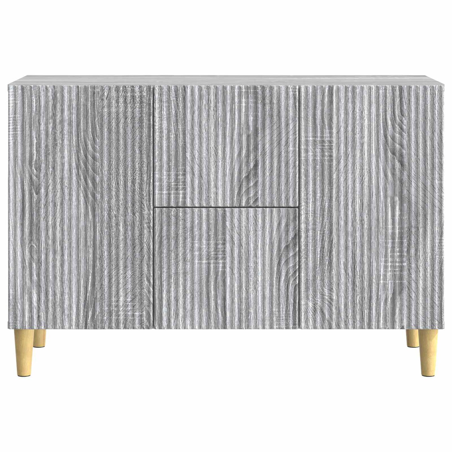 vidaXL Πλαϊνό γραφείο με συρτάρι Γκρι Sonoma 89 x 34,5 x 60 εκ.