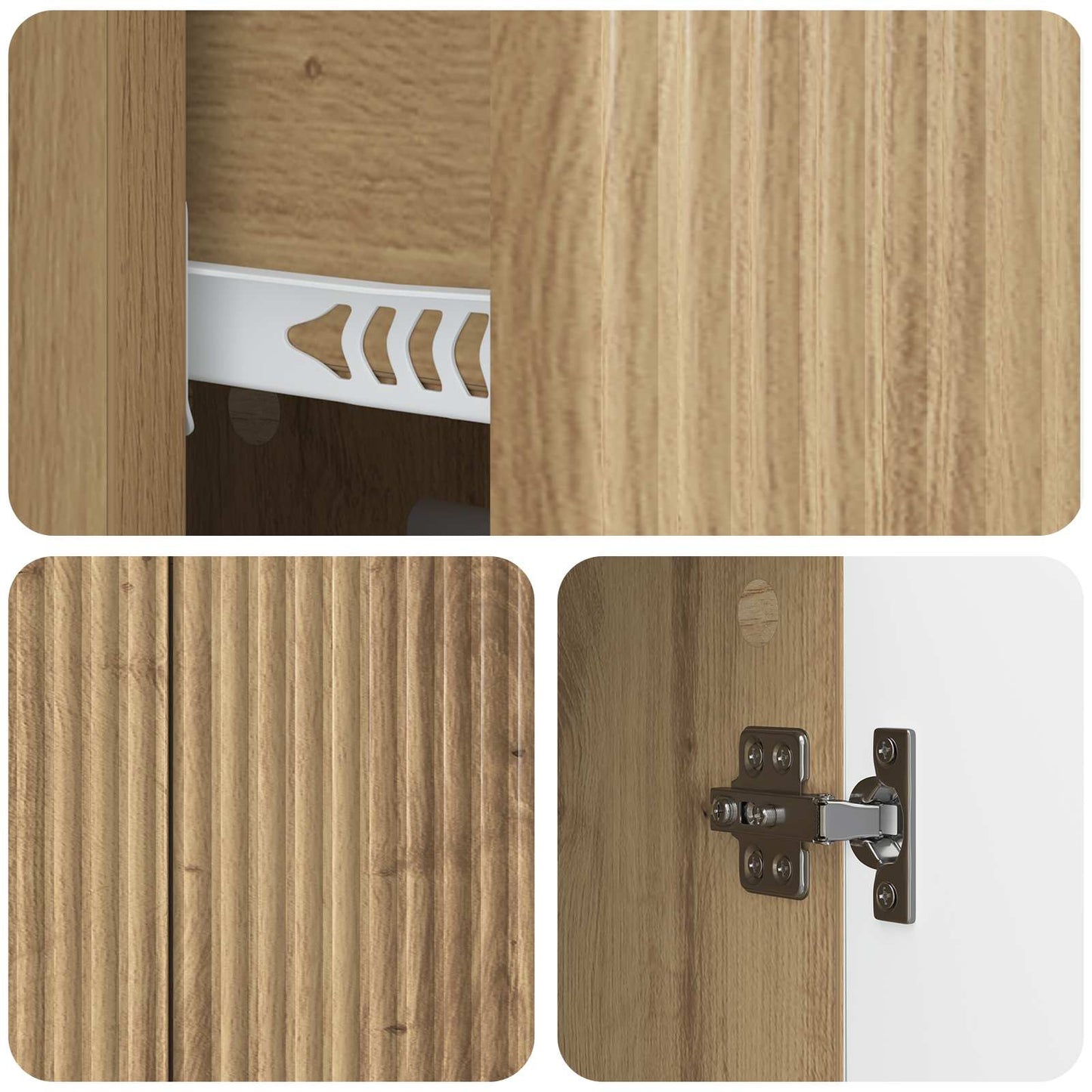 vidaXL Πλαϊνό γραφείο Artisan Δρυς 89 x 34,5 x 60 εκ.