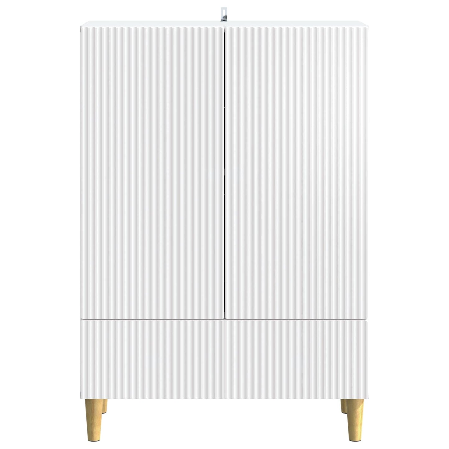 vidaXL Πλαϊνό γραφείο Λευκό 66 x 34,5 x 95 εκ. Επεξεργασμένο Ξύλο