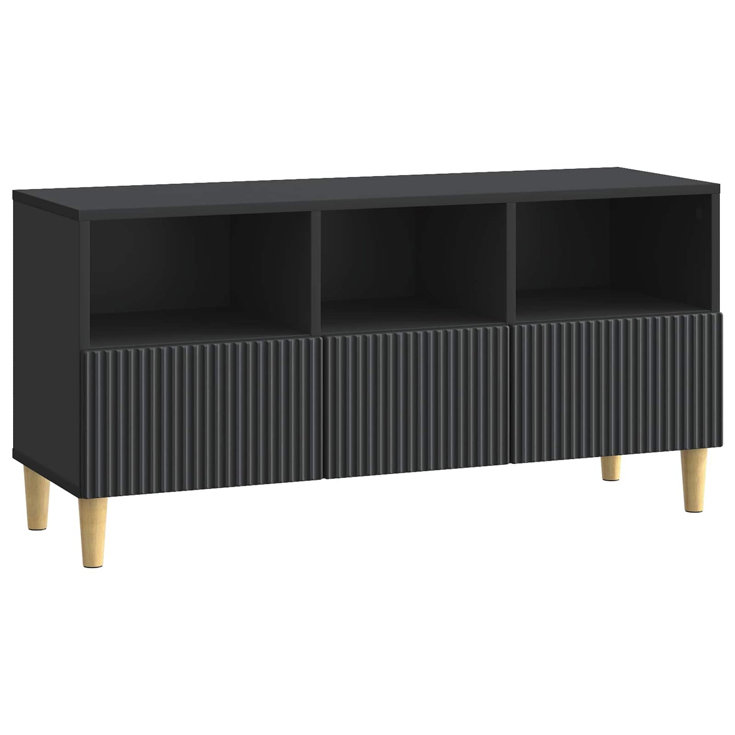 vidaXL Ντουλάπι TV Μαύρο 102 x 34,5 x 50 εκ. Επεξεργασμένο Ξύλο