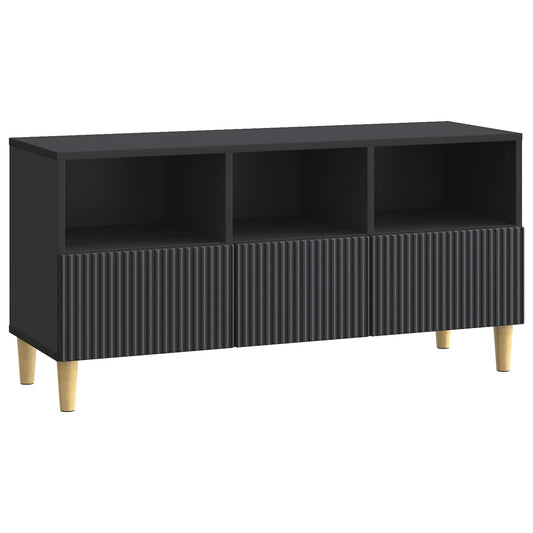 vidaXL Ντουλάπι TV Μαύρο 102 x 34,5 x 50 εκ. Επεξεργασμένο Ξύλο