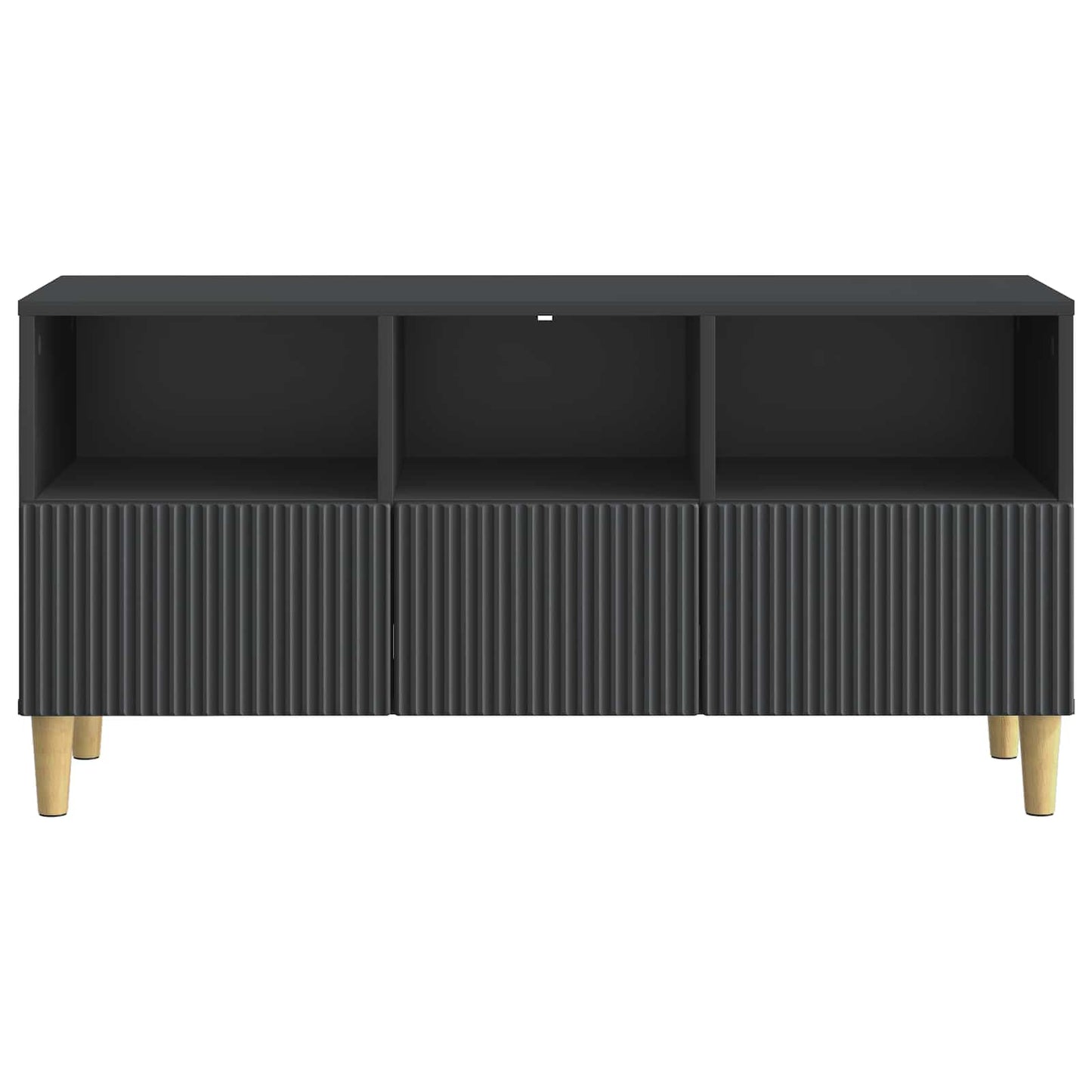 vidaXL Ντουλάπι TV Μαύρο 102 x 34,5 x 50 εκ. Επεξεργασμένο Ξύλο
