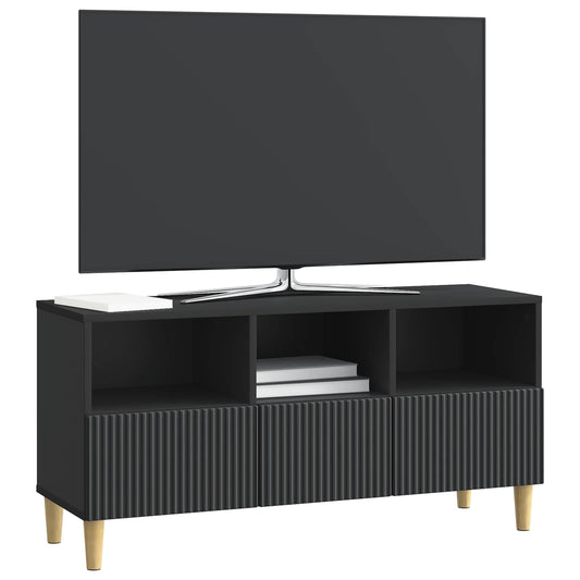 vidaXL Ντουλάπι TV Μαύρο 102 x 34,5 x 50 εκ. Επεξεργασμένο Ξύλο