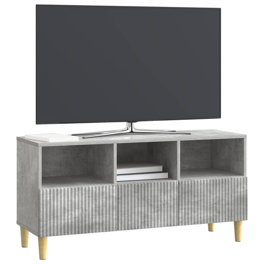 vidaXL Ντουλάπι TV με συρτάρι Γκρι Σκυροδέματος 102 x 34,5 x 50 εκ.