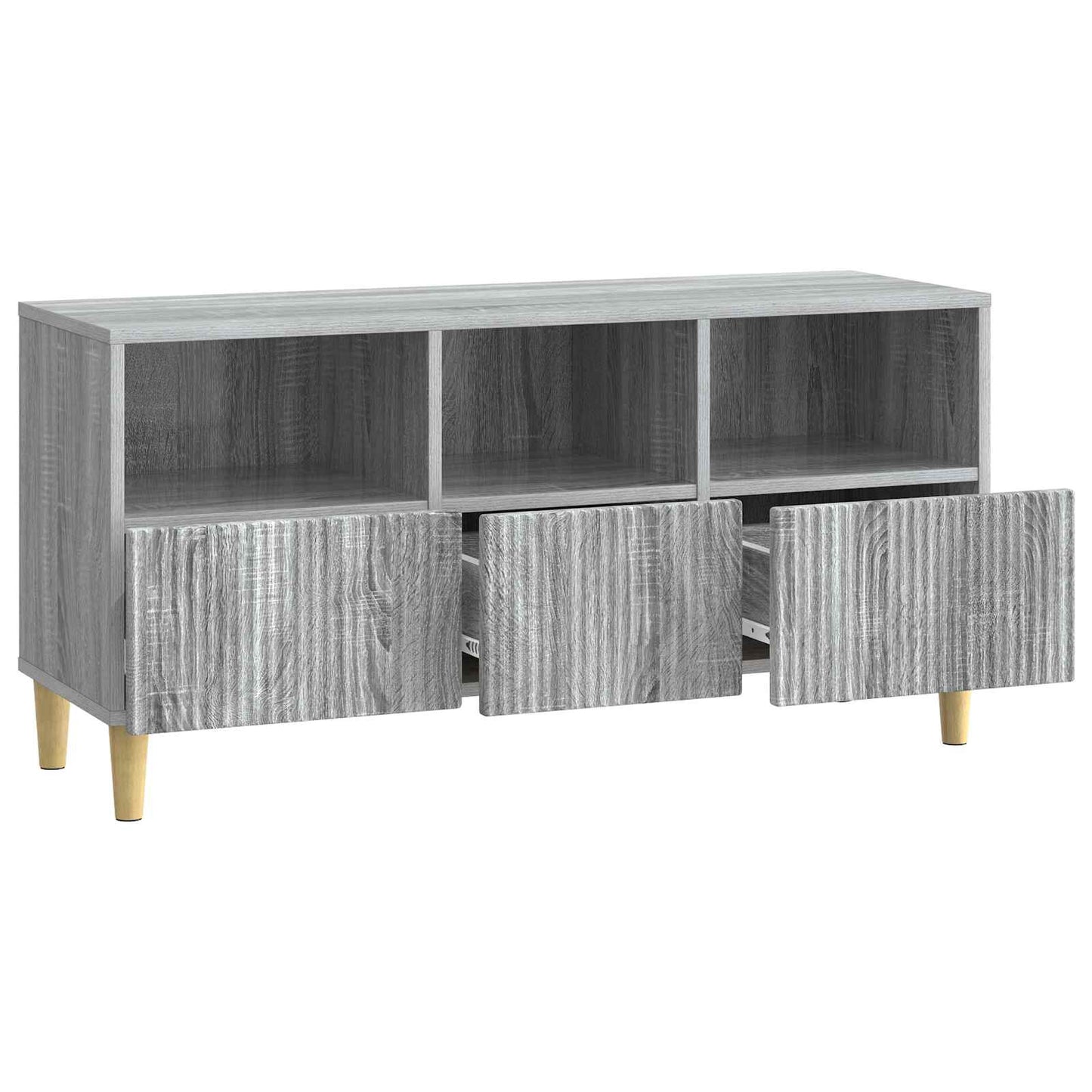 vidaXL Ντουλάπι TV Γκρι Sonoma 102 x 34,5 x 50 εκ. Επεξεργασμένο Ξύλο