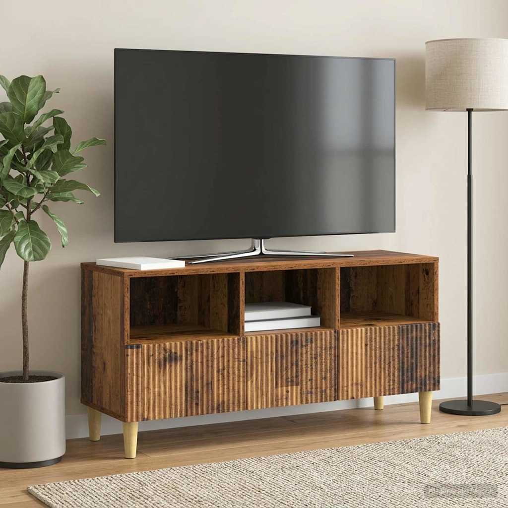 vidaXL Ντουλάπι TV 102 x 34,5 x 50 εκ. Παλαιωμένο ξύλο