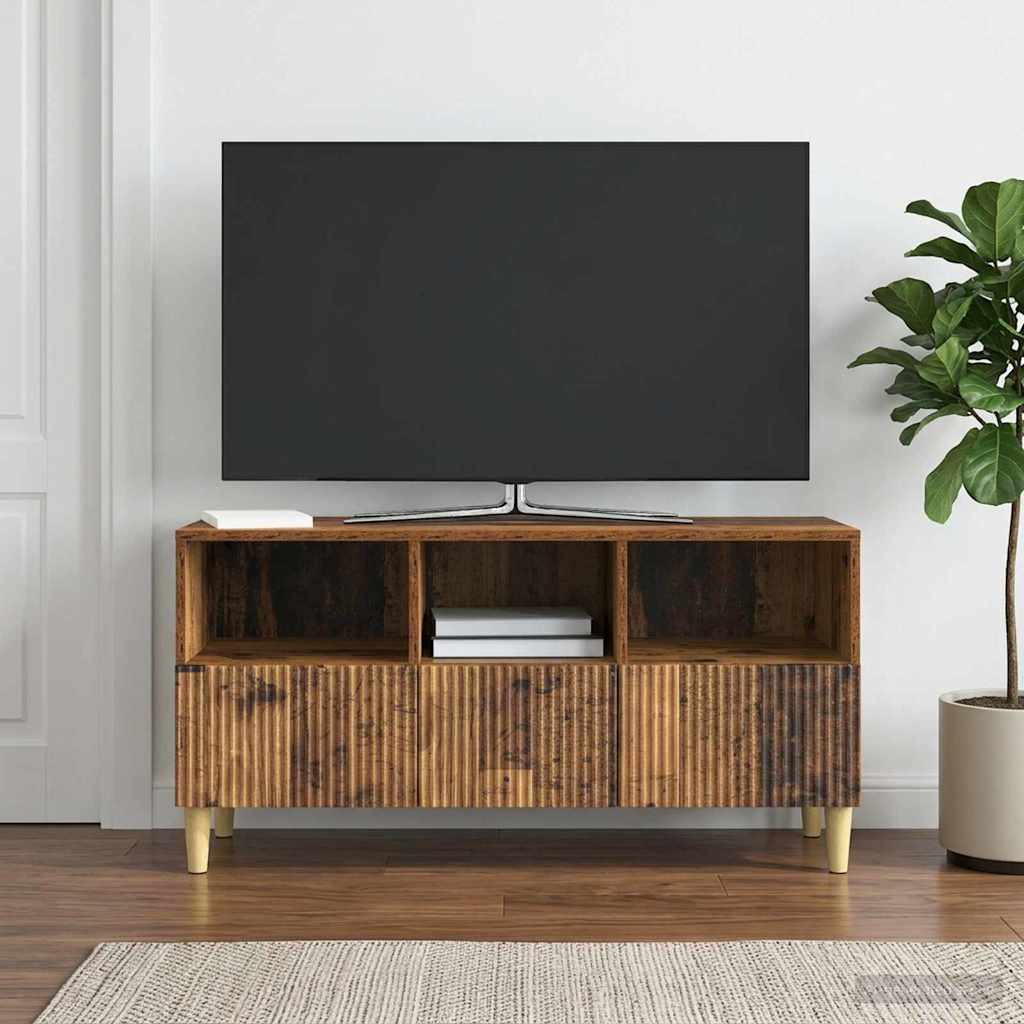 vidaXL Ντουλάπι TV 102 x 34,5 x 50 εκ. Παλαιωμένο ξύλο