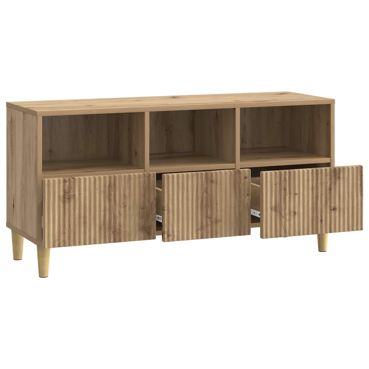 vidaXL Ντουλάπι TV Artisan Δρυς 102 x 34,5 x 50 εκ. Επεξεργασμένο Ξύλο