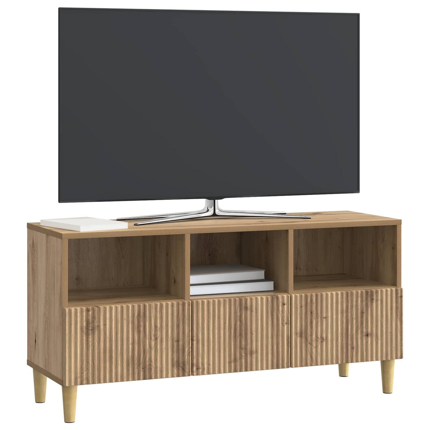 vidaXL Ντουλάπι TV Artisan Δρυς 102 x 34,5 x 50 εκ. Επεξεργασμένο Ξύλο