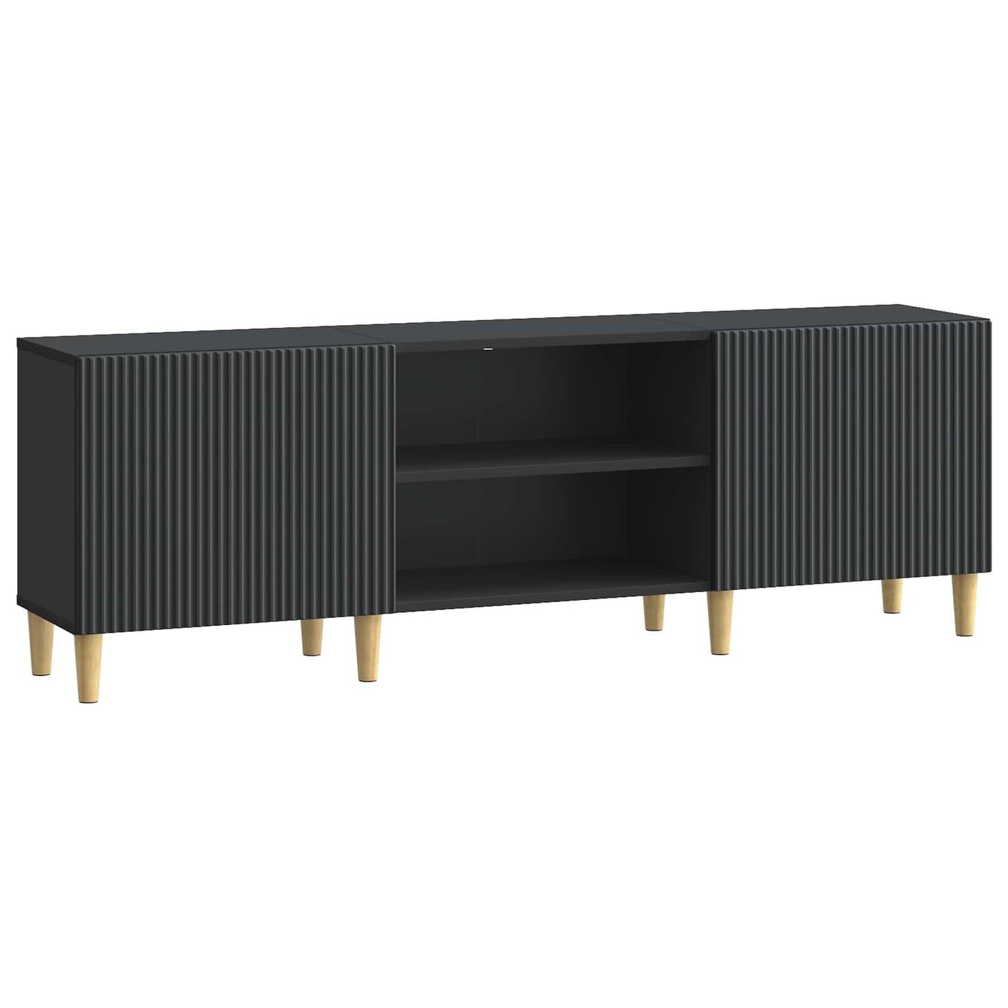 vidaXL Ντουλάπι TV Μαύρο 150 x 31 x 50 εκ. Επεξεργασμένο Ξύλο