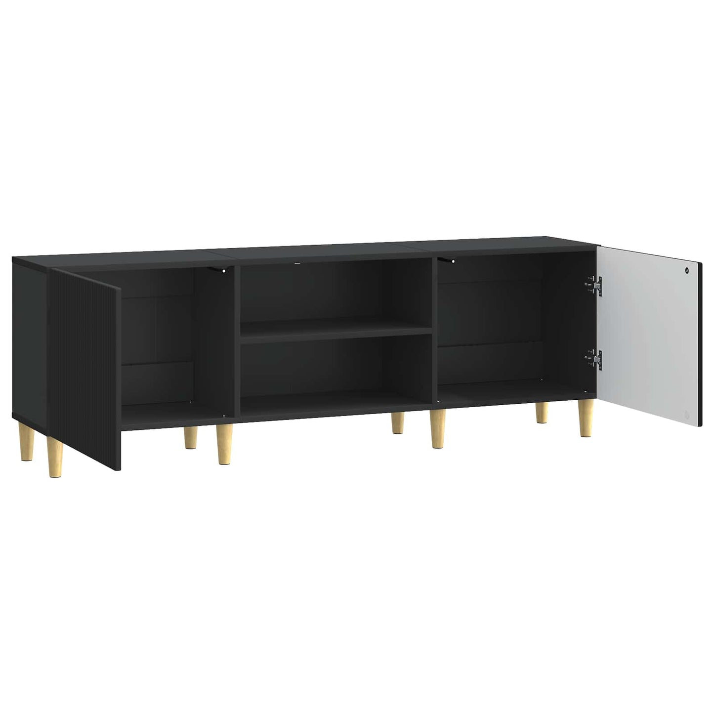 vidaXL Ντουλάπι TV Μαύρο 150 x 31 x 50 εκ. Επεξεργασμένο Ξύλο