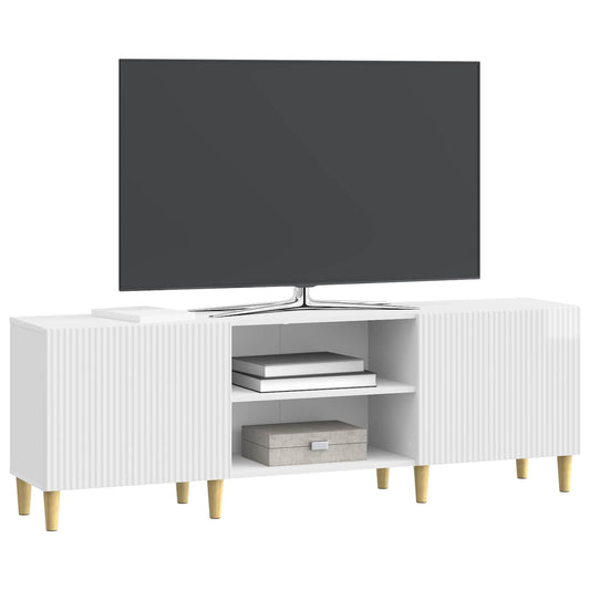 vidaXL Ντουλάπι TV Γυαλιστερό Λευκό 150 x 31 x 50 εκ.