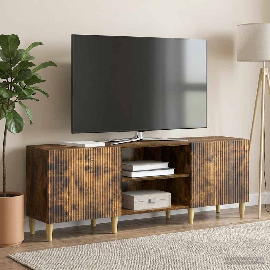 vidaXL Ντουλάπι TV Καπνισμένο Ξύλο Δρυός 150 x 31 x 50 εκ.
