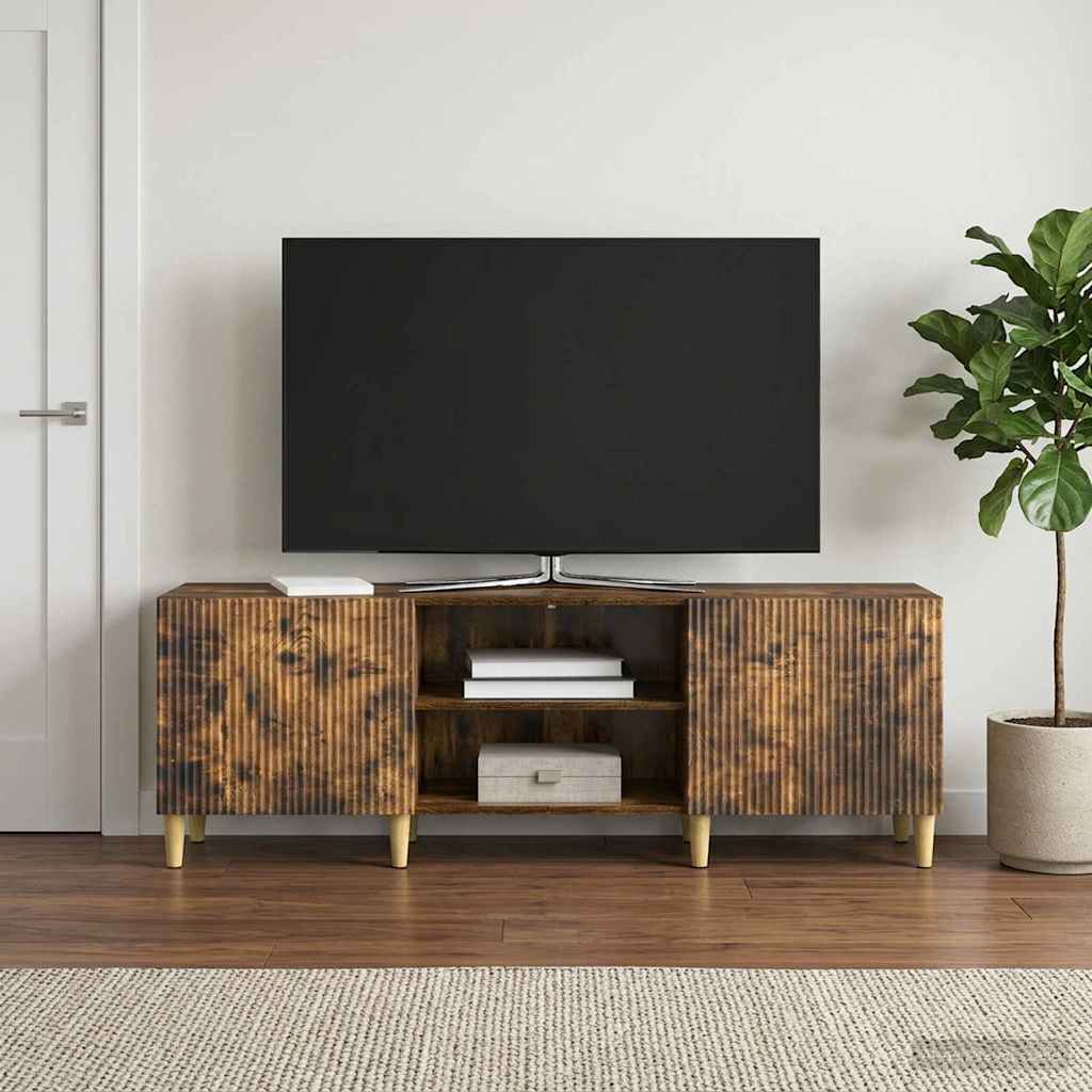 vidaXL Ντουλάπι TV Καπνισμένο Ξύλο Δρυός 150 x 31 x 50 εκ.