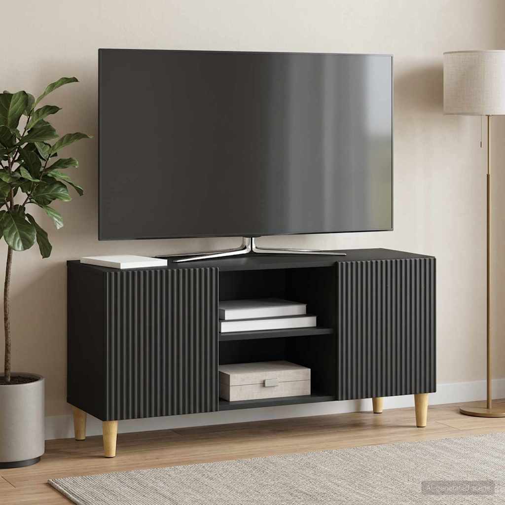 vidaXL Ντουλάπι TV Μαύρο 102 x 34,5 x 50 εκ. Επεξεργασμένο Ξύλο