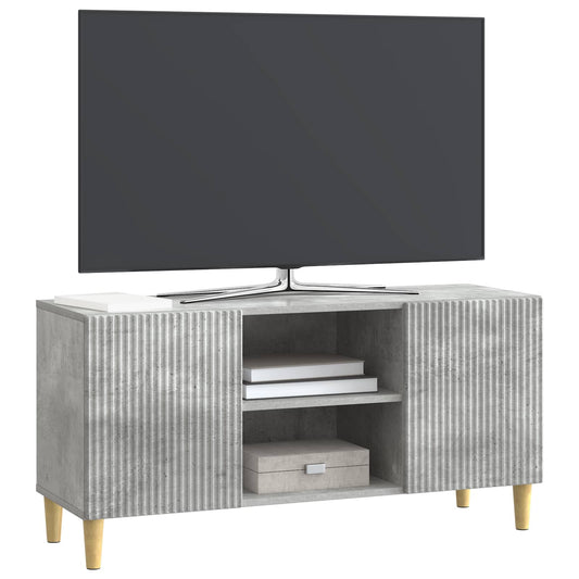 vidaXL Ντουλάπι TV Γκρι Σκυροδέματος 102 x 34,5 x 50 εκ.