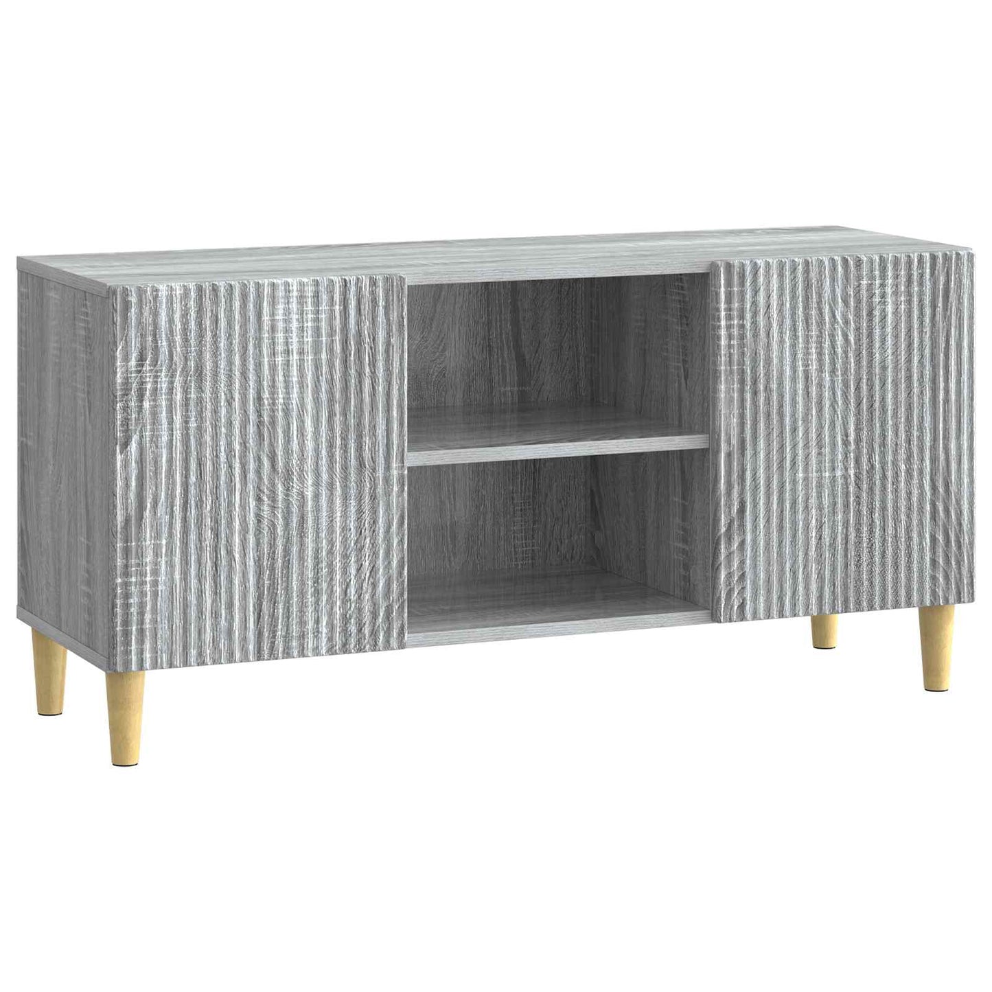 vidaXL Ντουλάπι TV Γκρι Sonoma 102 x 34,5 x 50 εκ. Επεξεργασμένο Ξύλο