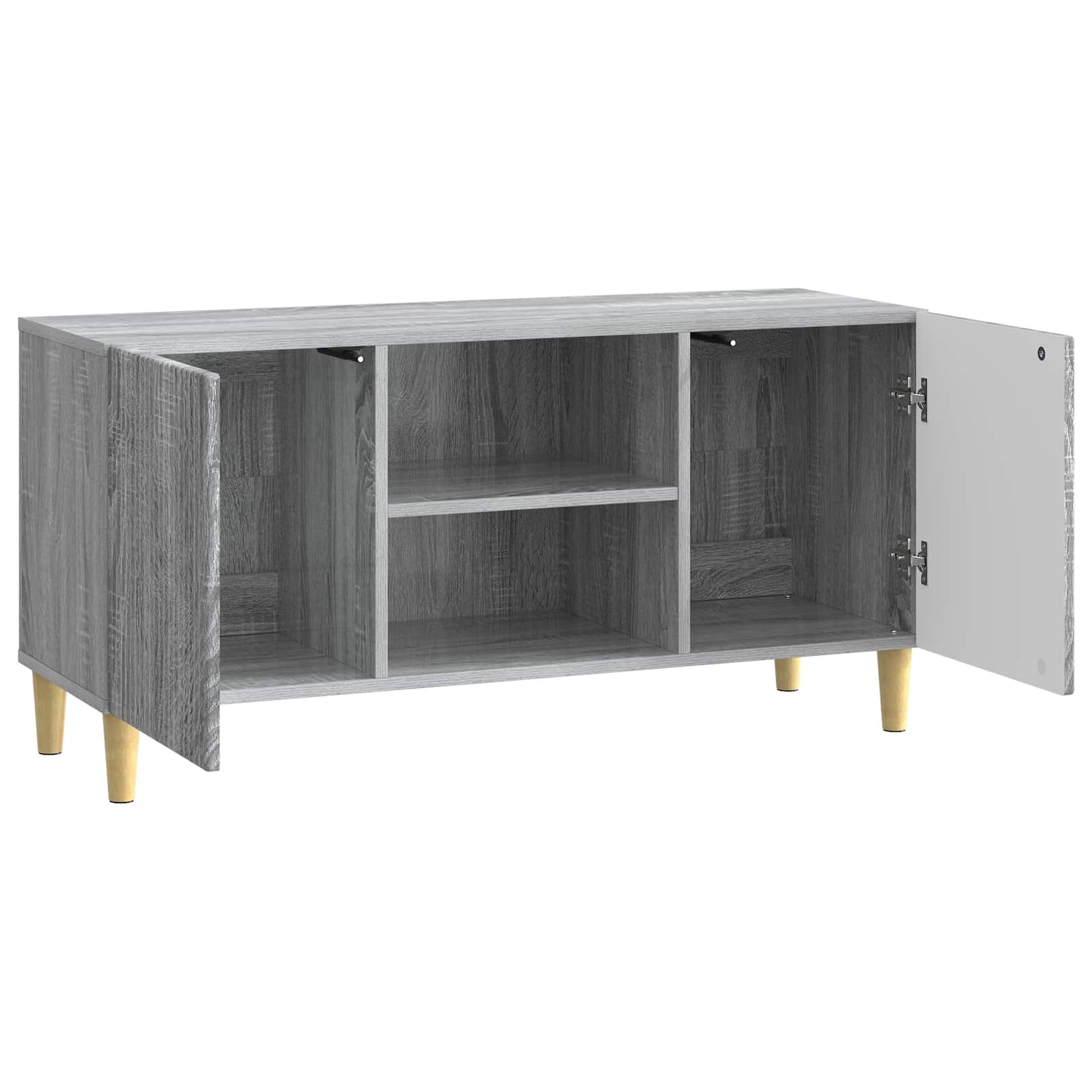 vidaXL Ντουλάπι TV Γκρι Sonoma 102 x 34,5 x 50 εκ. Επεξεργασμένο Ξύλο