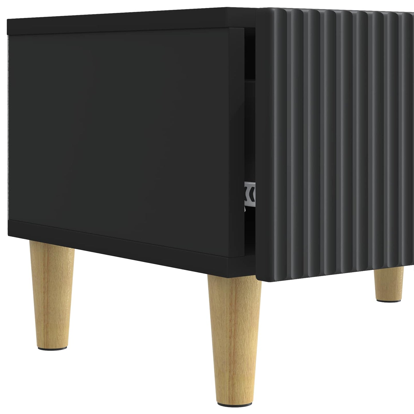 vidaXL Ντουλάπι TV Μαύρο 147 x 34,5 x 30 εκ Επεξεργασμένο Ξύλο
