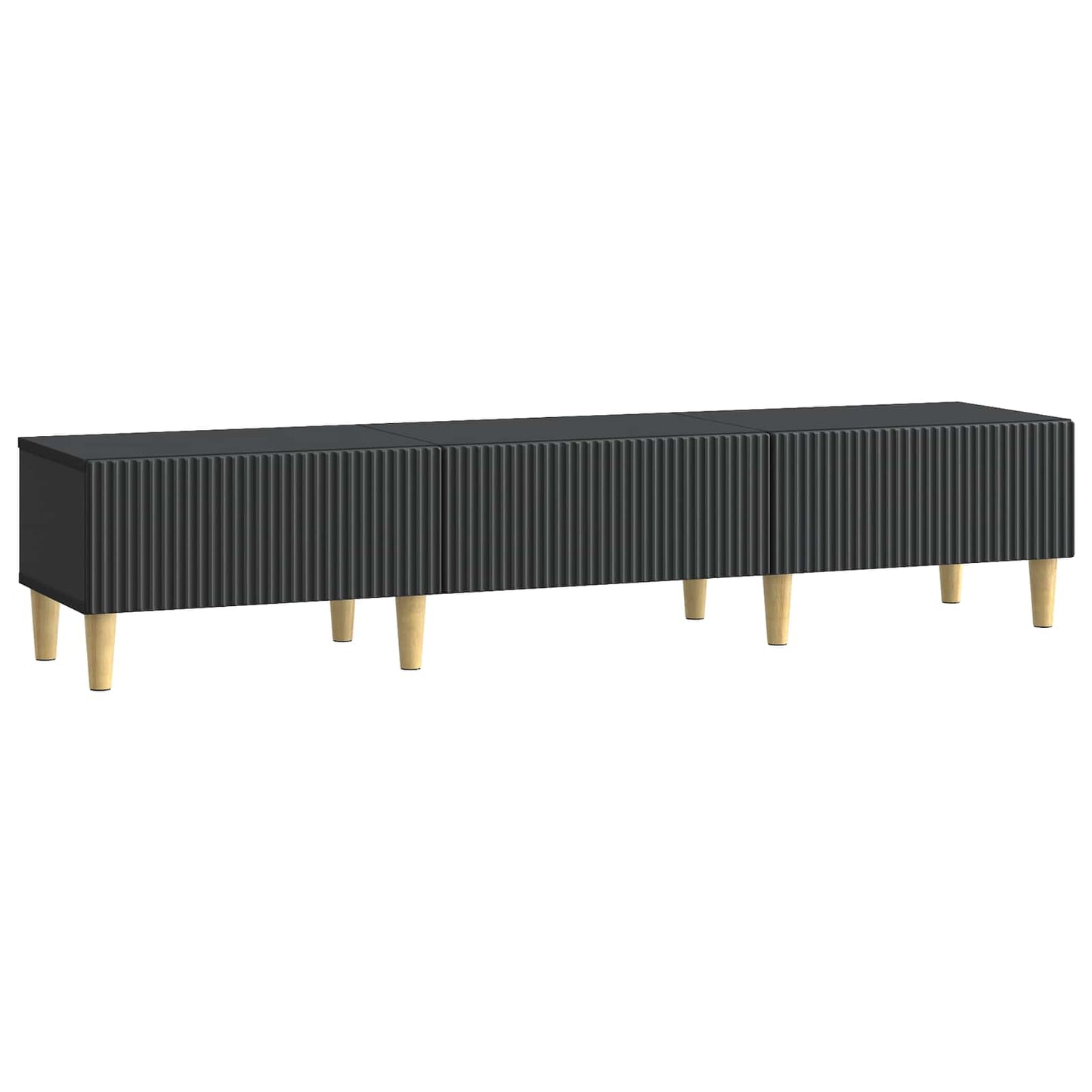 vidaXL Ντουλάπι TV Μαύρο 147 x 34,5 x 30 εκ Επεξεργασμένο Ξύλο