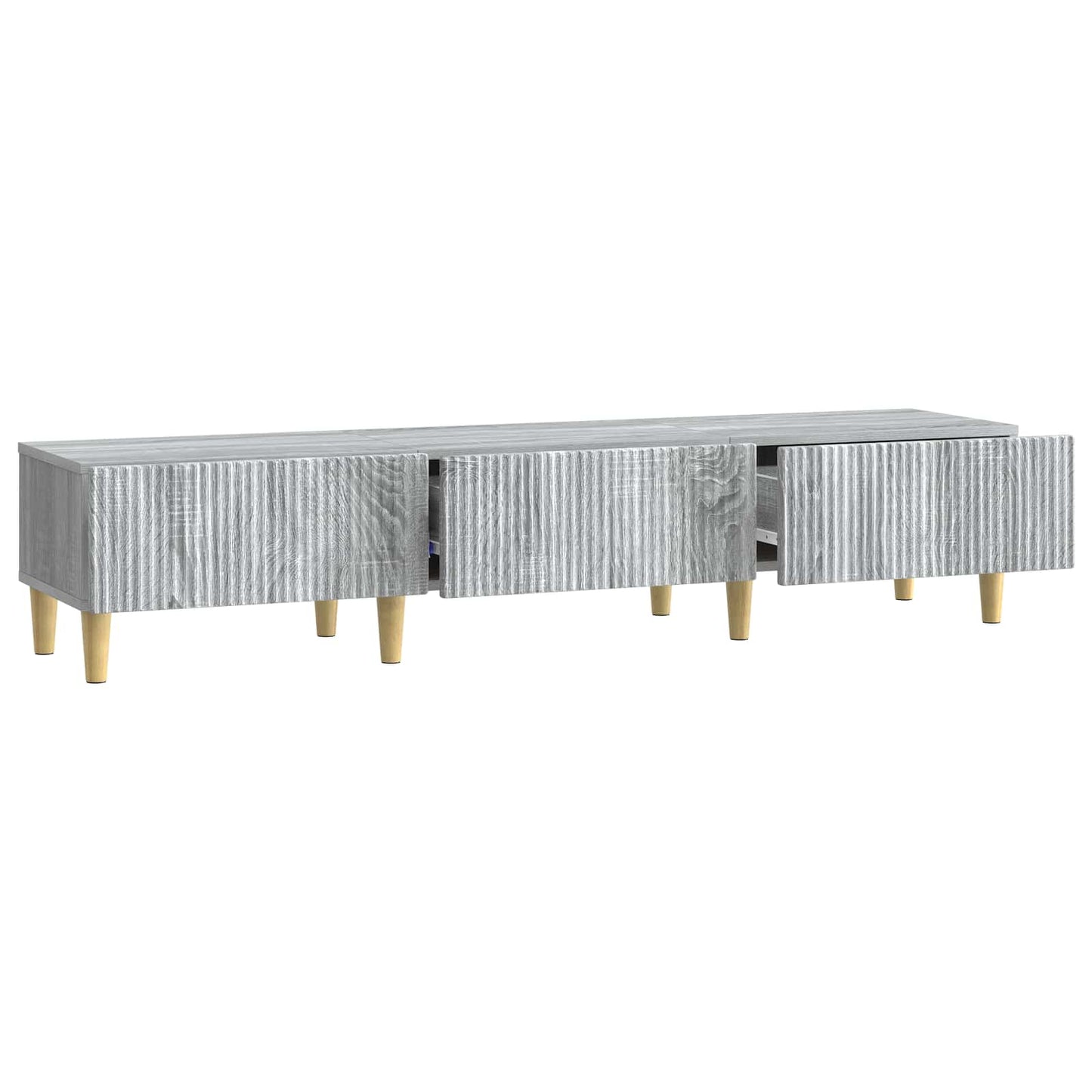 vidaXL Ντουλάπι TV Γκρι Sonoma 147 x 34,5 x 30 εκ Επεξεργασμένο Ξύλο