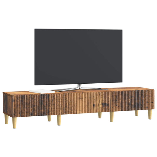 vidaXL Ντουλάπι TV με συρτάρι Παλαιωμένο ξύλο 147 x 34,5 x 30 εκ