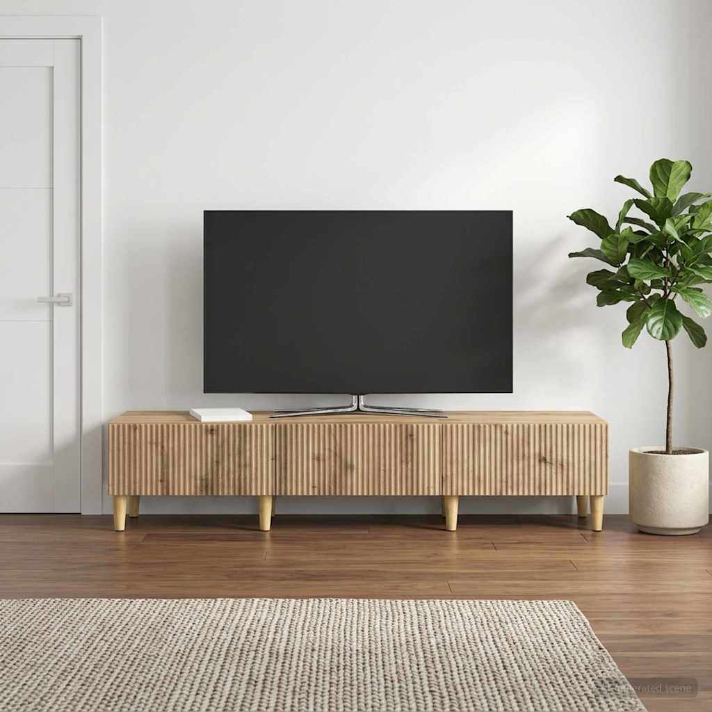 vidaXL Ντουλάπι TV 147 x 34,5 x 30 εκ Artisan Δρυς Επεξεργασμένο Ξύλο