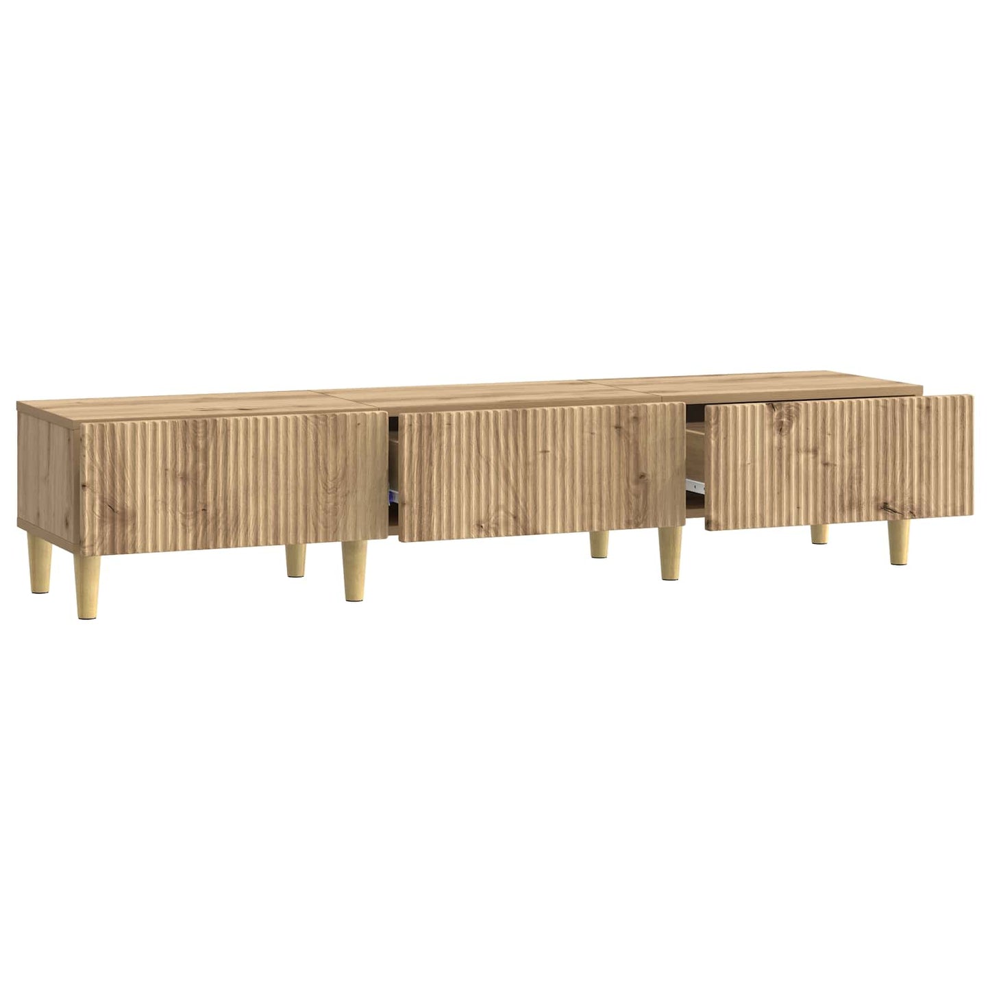 vidaXL Ντουλάπι TV Artisan Δρυς 147 x 34,5 x 30 εκ Επεξεργασμένο Ξύλο