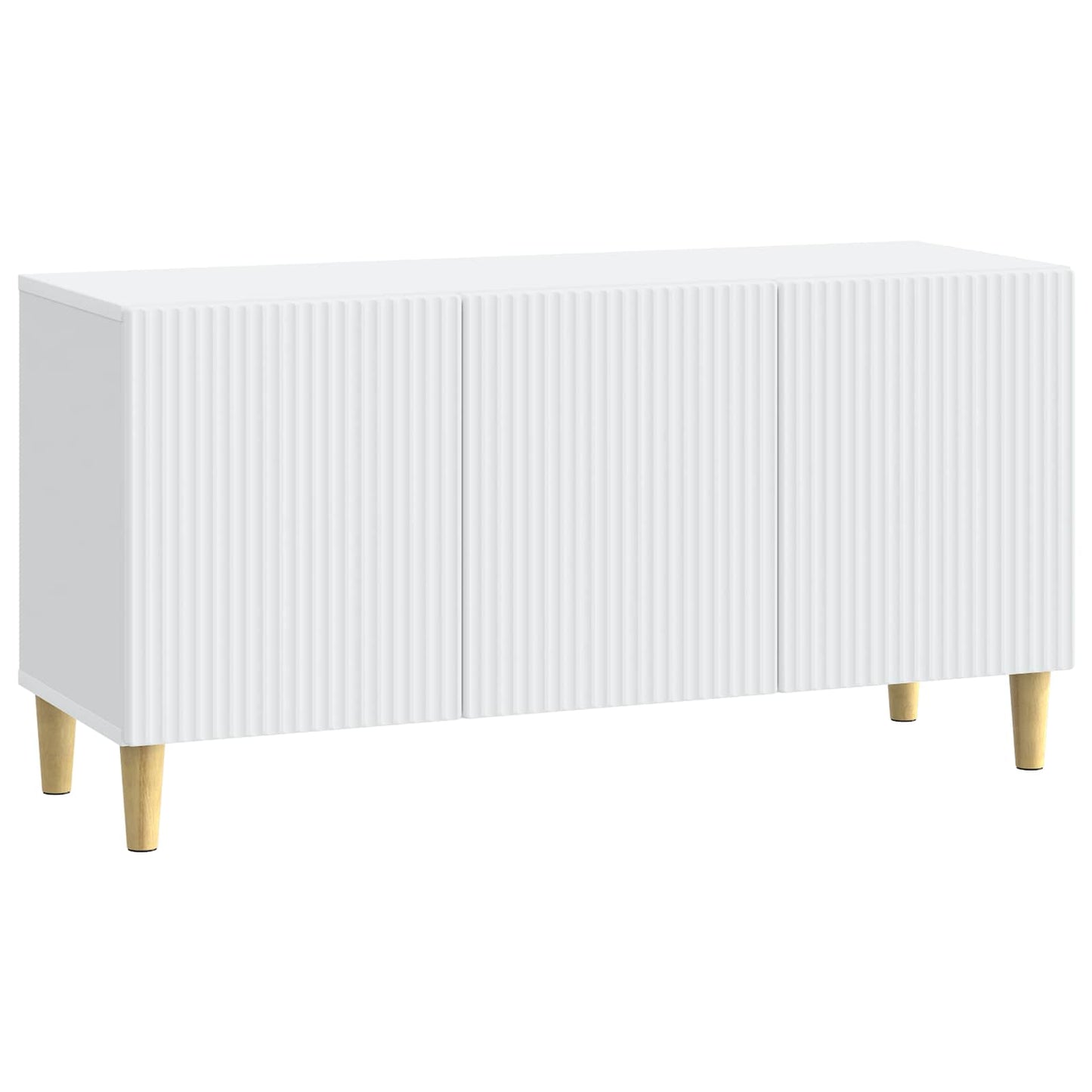 vidaXL Ντουλάπι TV Λευκό 99 x 34,5 x 50 εκ. Επεξεργασμένο Ξύλο