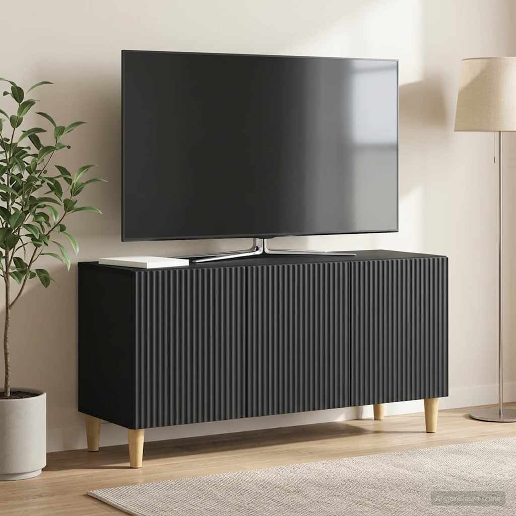 vidaXL Ντουλάπι TV 99 x 34,5 x 50 εκ. Μαύρο Επεξεργασμένο Ξύλο