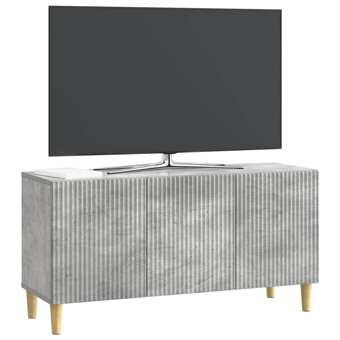 vidaXL Ντουλάπι TV Γκρι Σκυροδέματος 99 x 34,5 x 50 εκ.
