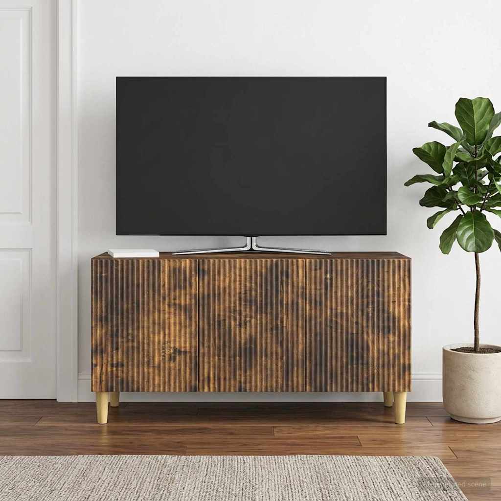 vidaXL Ντουλάπι TV 99 x 34,5 x 50 εκ. Καπνισμένο Ξύλο Δρυός