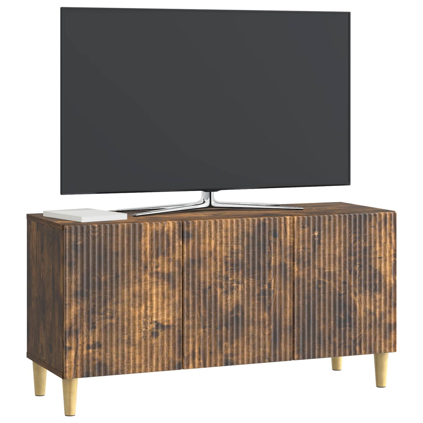 vidaXL Ντουλάπι TV 99 x 34,5 x 50 εκ. Καπνισμένο Ξύλο Δρυός