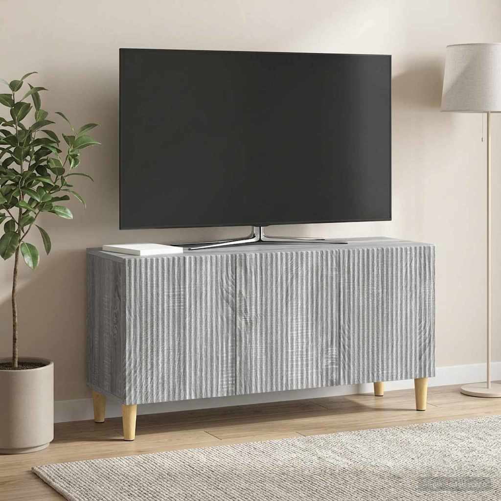vidaXL Ντουλάπι TV 99 x 34,5 x 50 εκ. Γκρι Sonoma Επεξεργασμένο Ξύλο