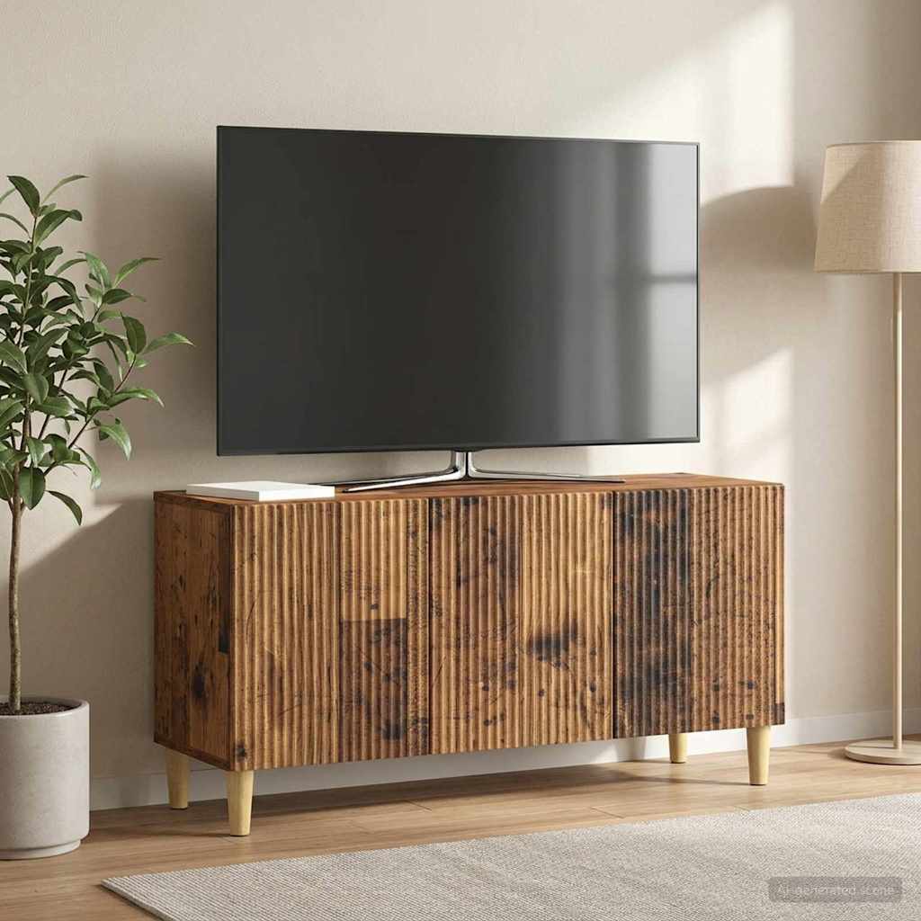 vidaXL Ντουλάπι TV 99 x 34,5 x 50 εκ. Παλαιωμένο ξύλο