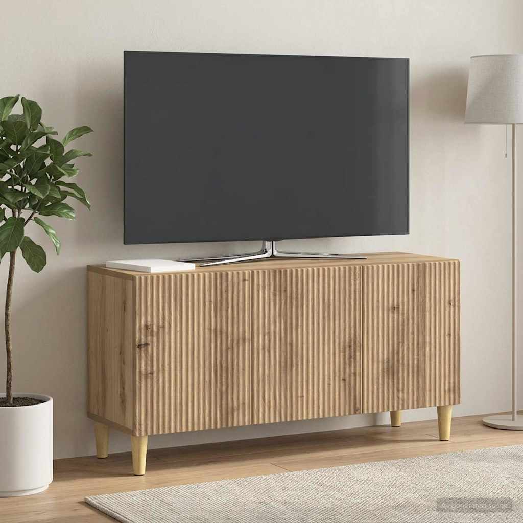 vidaXL Ντουλάπι TV 99 x 34,5 x 50 εκ. Artisan Δρυς Επεξεργασμένο Ξύλο