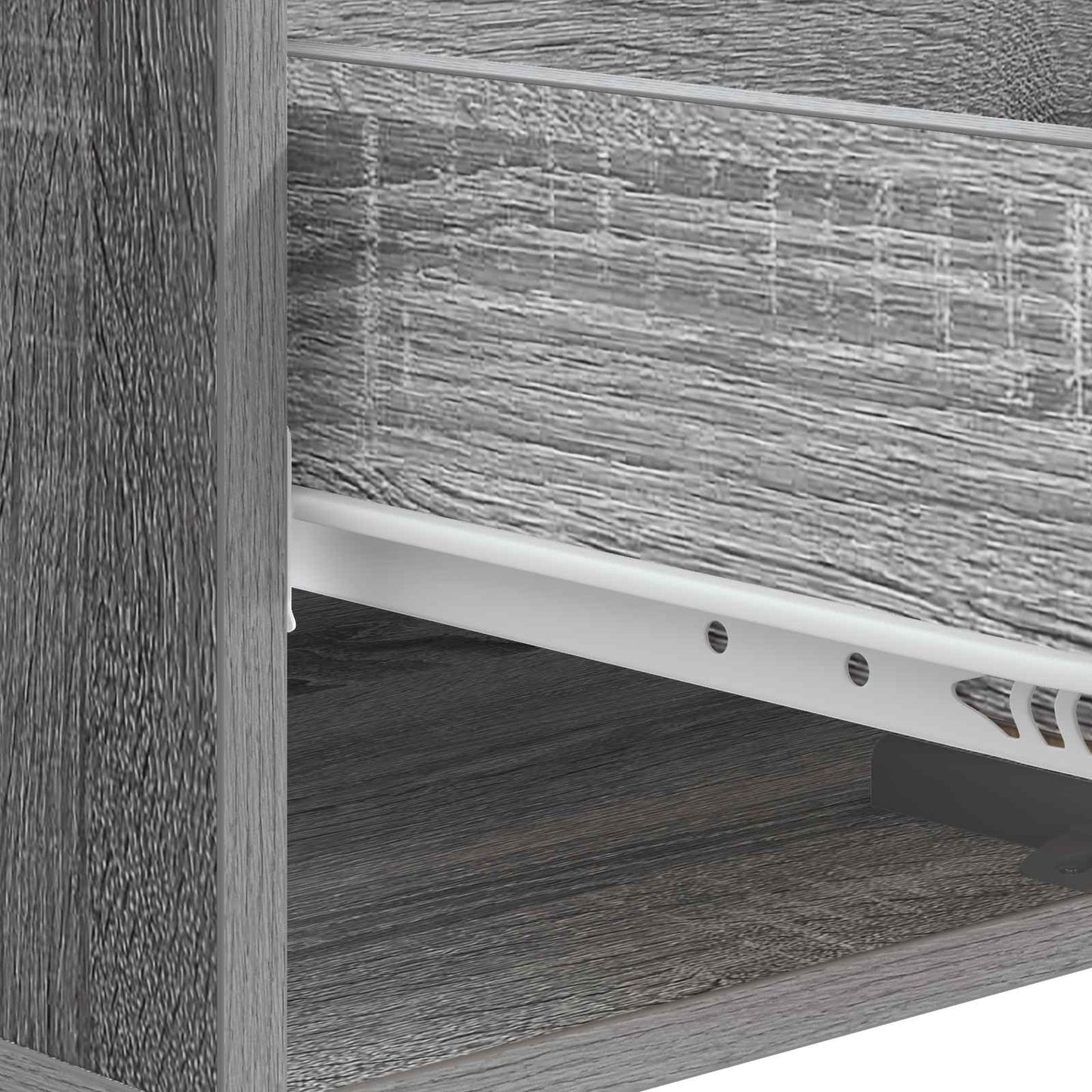 vidaXL Τραπεζάκι σαλονιού με συρτάρι Γκρι Sonoma 49 x 50 x 40 εκ