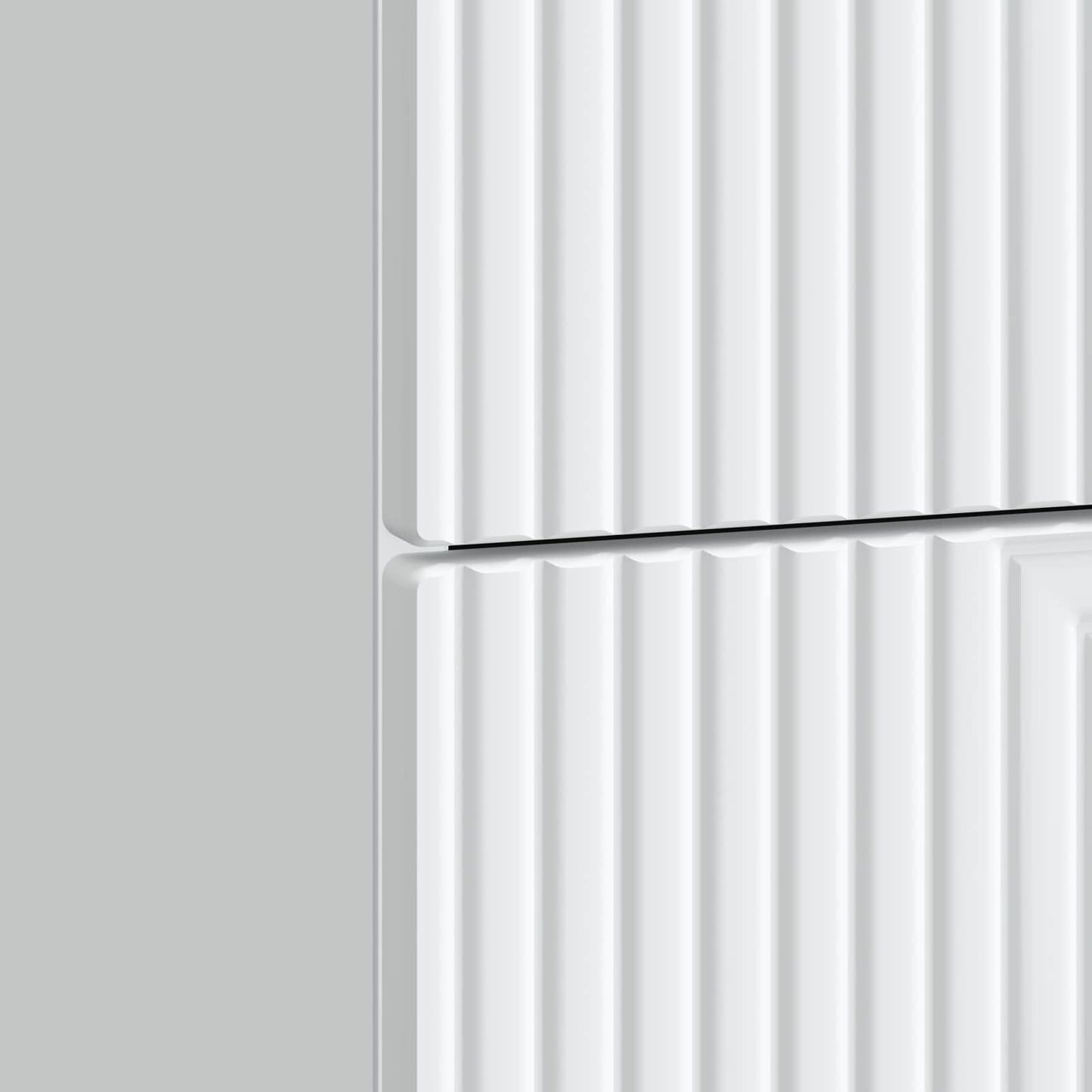 vidaXL Κομοδίνο Λευκό 43 x 34,5 x 47,5 εκ Επεξεργασμένο Ξύλο