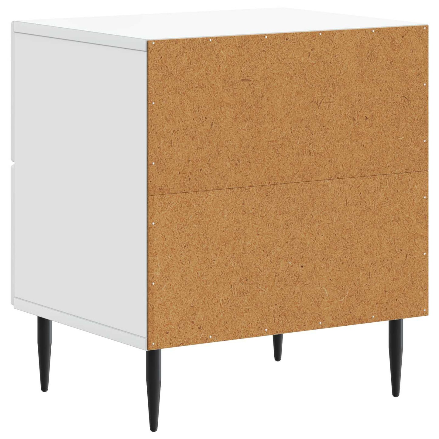 vidaXL Κομοδίνο Λευκό 43 x 34,5 x 47,5 εκ Επεξεργασμένο Ξύλο