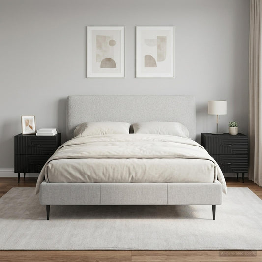 vidaXL Κομοδίνο 2 τμχ. Μαύρο 43 x 34,5 x 47,5 εκ Επεξεργασμένο Ξύλο