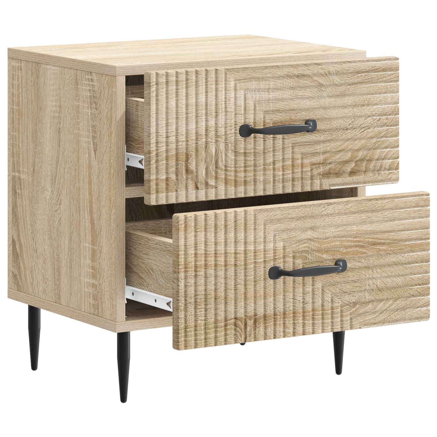 vidaXL Κομοδίνο Sonoma Δρυς 43 x 34,5 x 47,5 εκ Επεξεργασμένο Ξύλο