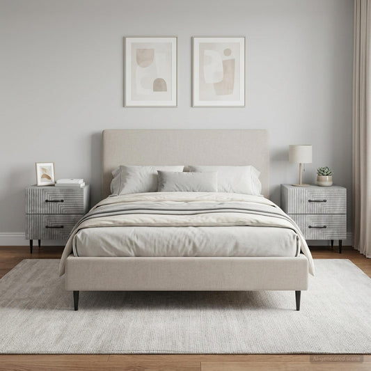 vidaXL Κομοδίνο 2 τεμ. Γκρι Σκυροδέματος 43 x 34,5 x 47,5 εκ