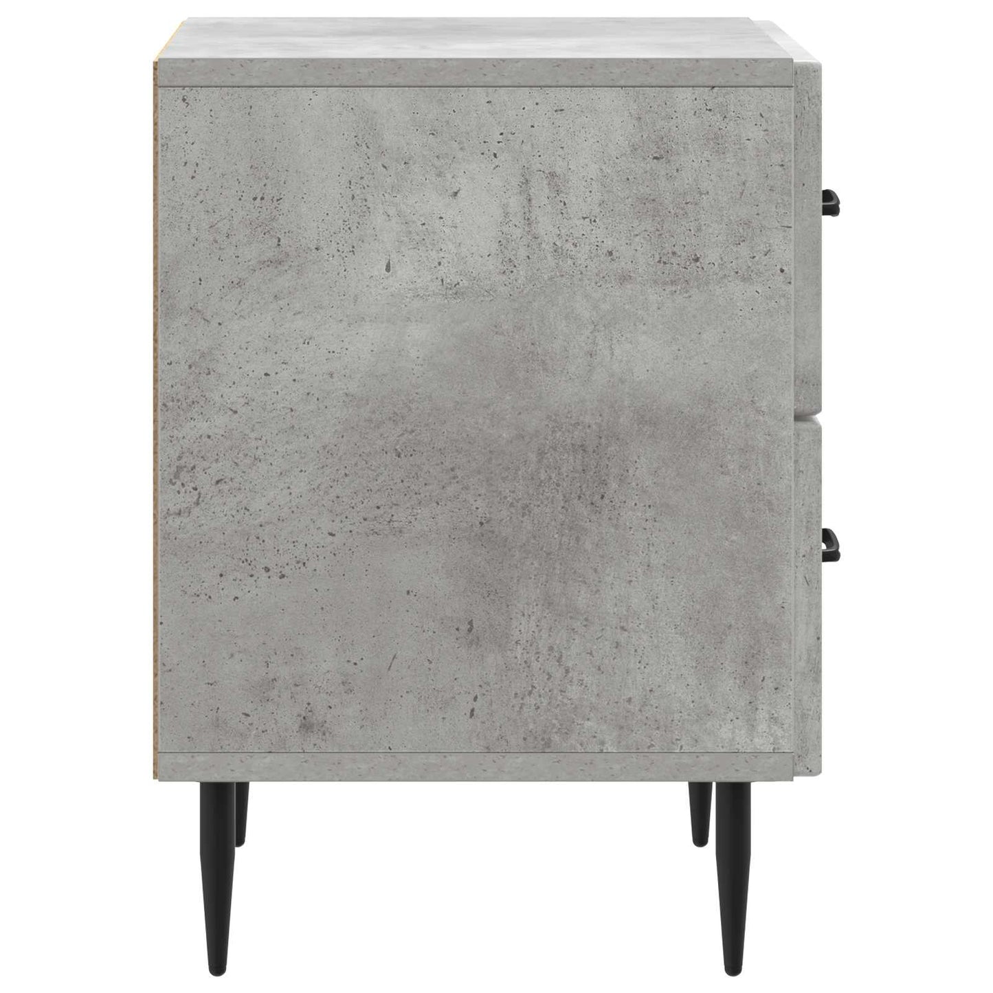 vidaXL Κομοδίνο 2 τμχ. Γκρι Σκυροδέματος 43 x 34,5 x 47,5 εκ