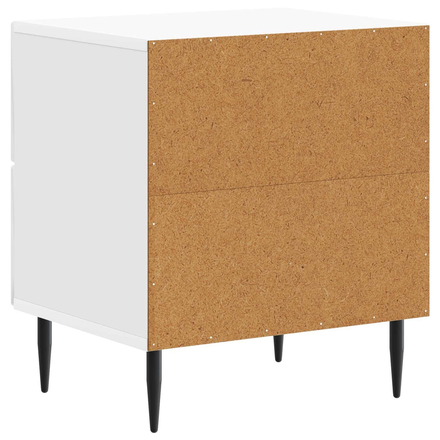 vidaXL Κομοδίνο Γυαλιστερό Λευκό 43 x 34,5 x 47,5 εκ
