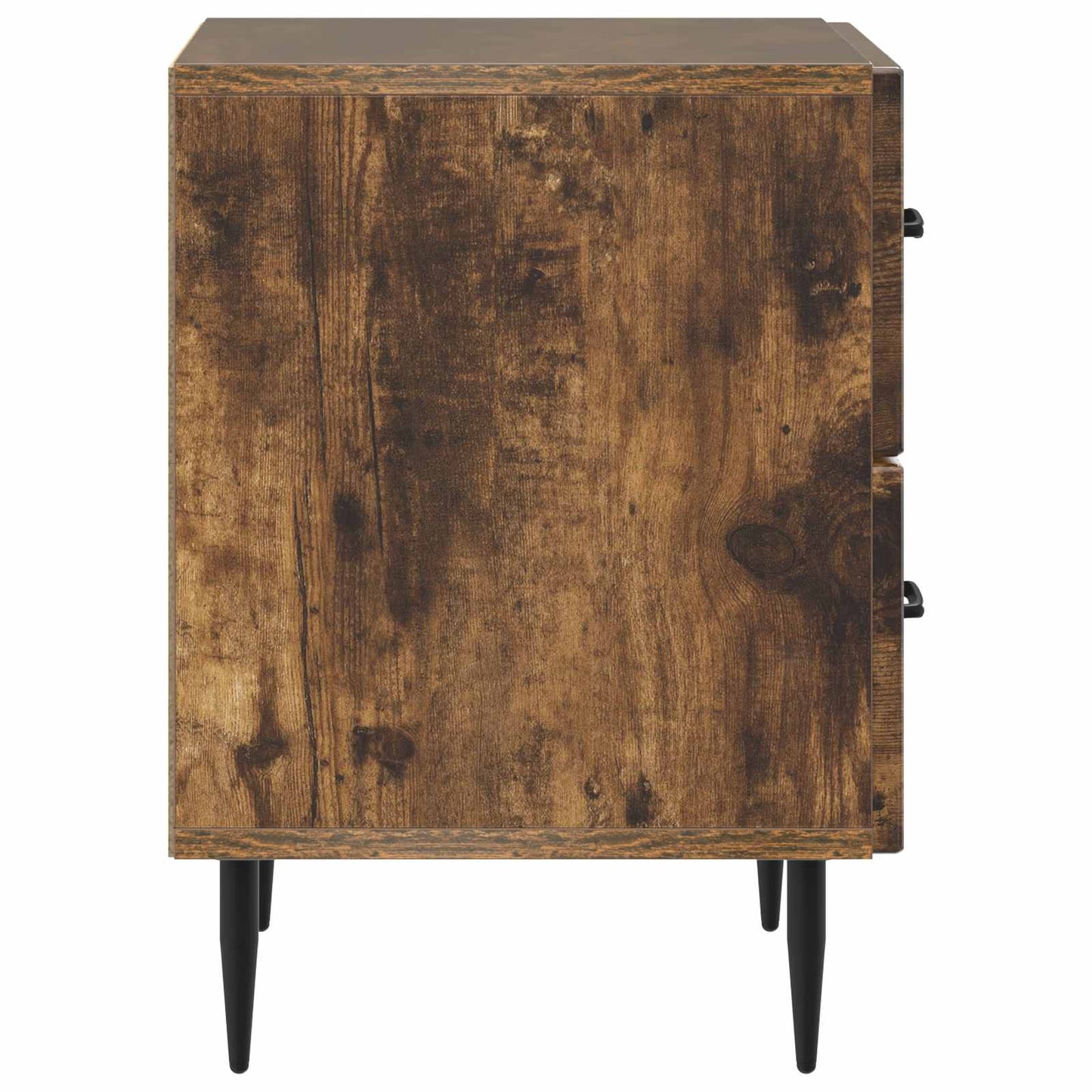 vidaXL Κομοδίνο 2 τμχ. Καπνισμένο Ξύλο Δρυός 43 x 34,5 x 47,5 εκ