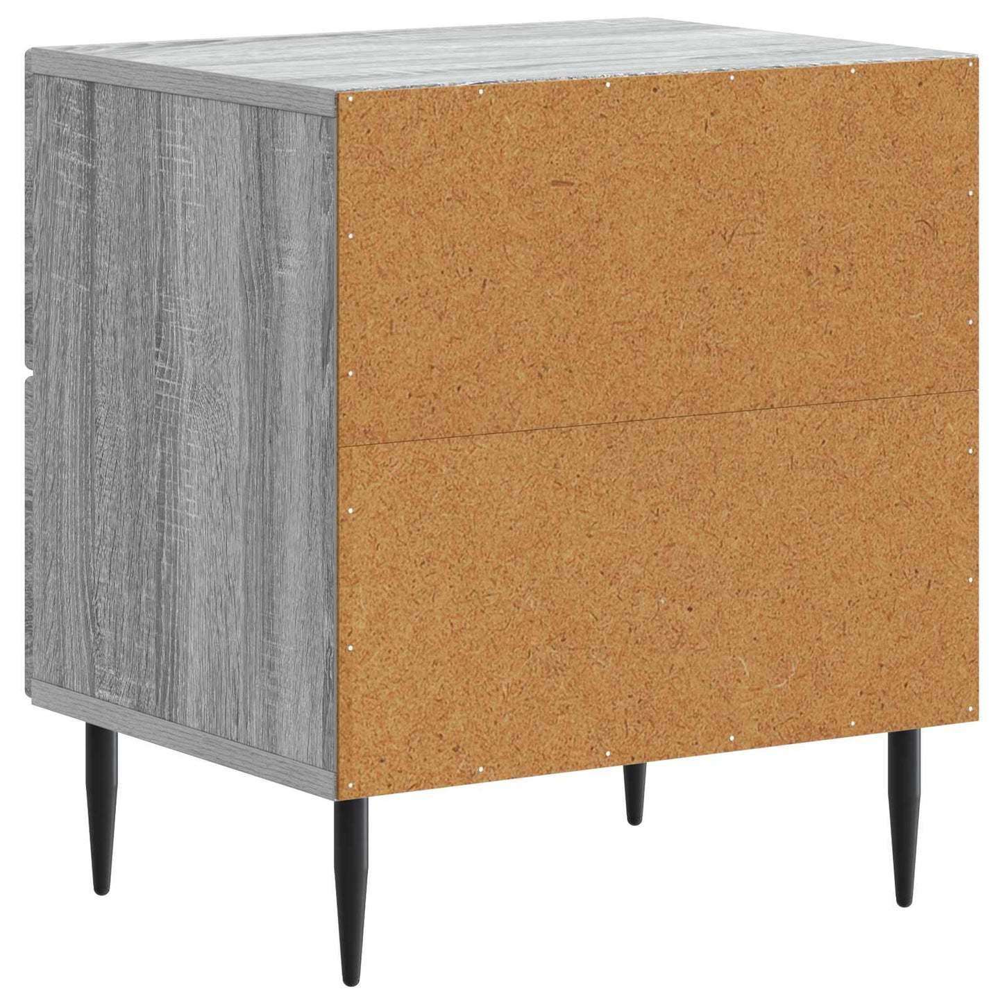 vidaXL Κομοδίνο 2 τμχ. Γκρι Sonoma 43 x 34,5 x 47,5 εκ
