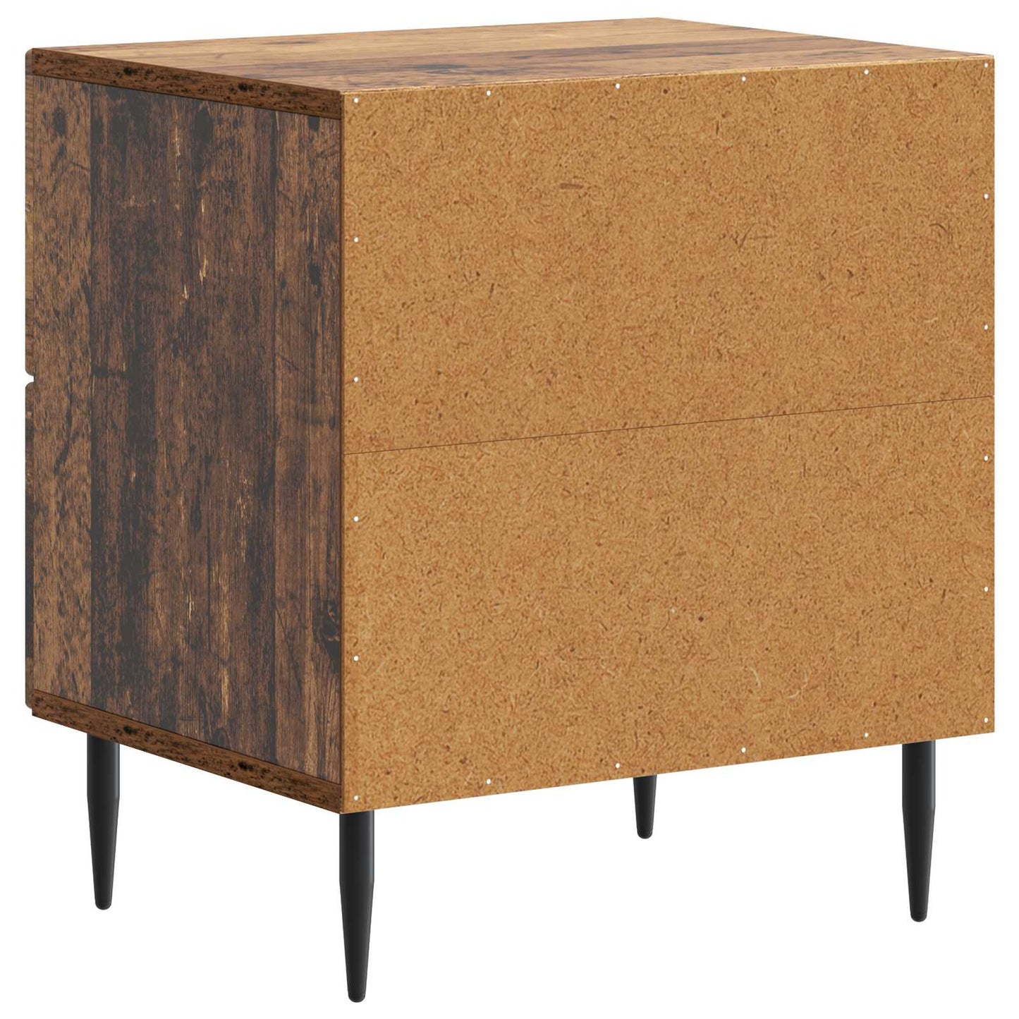 vidaXL Κομοδίνο 2 τμχ. Παλαιωμένο ξύλο 43 x 34,5 x 47,5 εκ