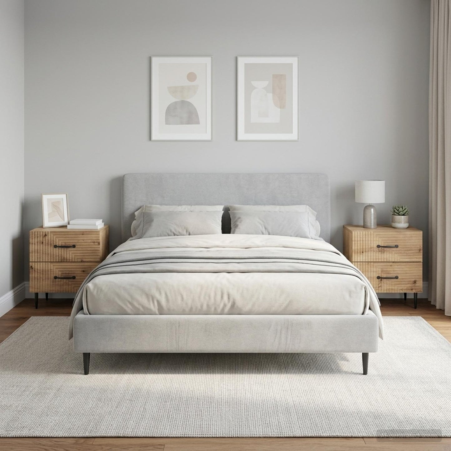 vidaXL Κομοδίνο 2 τμχ. Artisan Δρυς 43 x 34,5 x 47,5 εκ