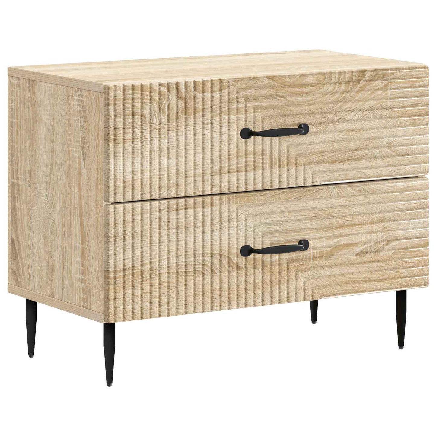 vidaXL Κομοδίνο Sonoma Δρυς 62 x 34,5 x 47,5 εκ Επεξεργασμένο Ξύλο