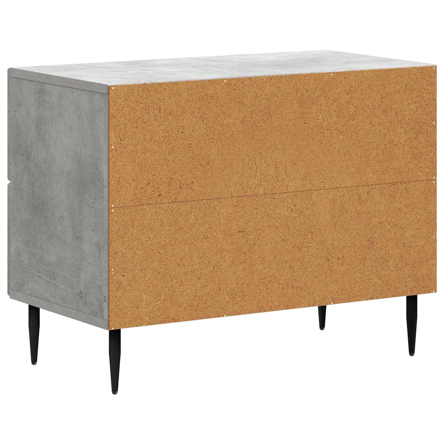 vidaXL Κομοδίνο με συρτάρι Γκρι Σκυροδέματος 62 x 34,5 x 47,5 εκ